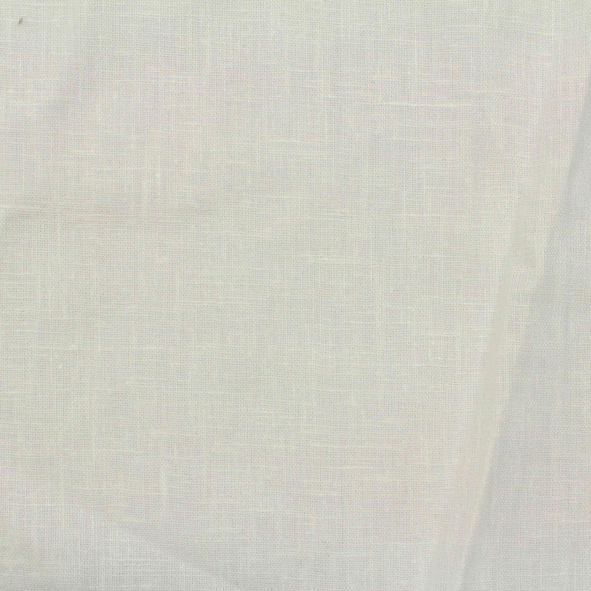 Linen Cotton Woven Fabric, 137 gsm, 135 cm — White