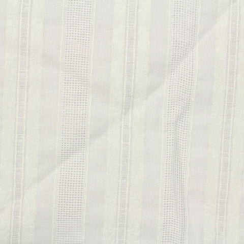 Off-White Vertical-Stripe Jacquard, Cotton-Viscose