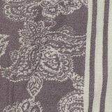 Cream Vertical-Stripe Woven, Viscose — texture