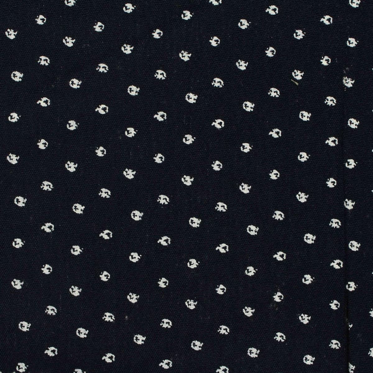 White Irregular-Dot Crepe, Viscose