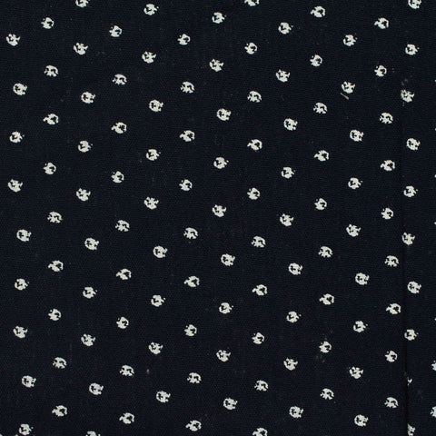 White Irregular-Dot Crepe, Viscose