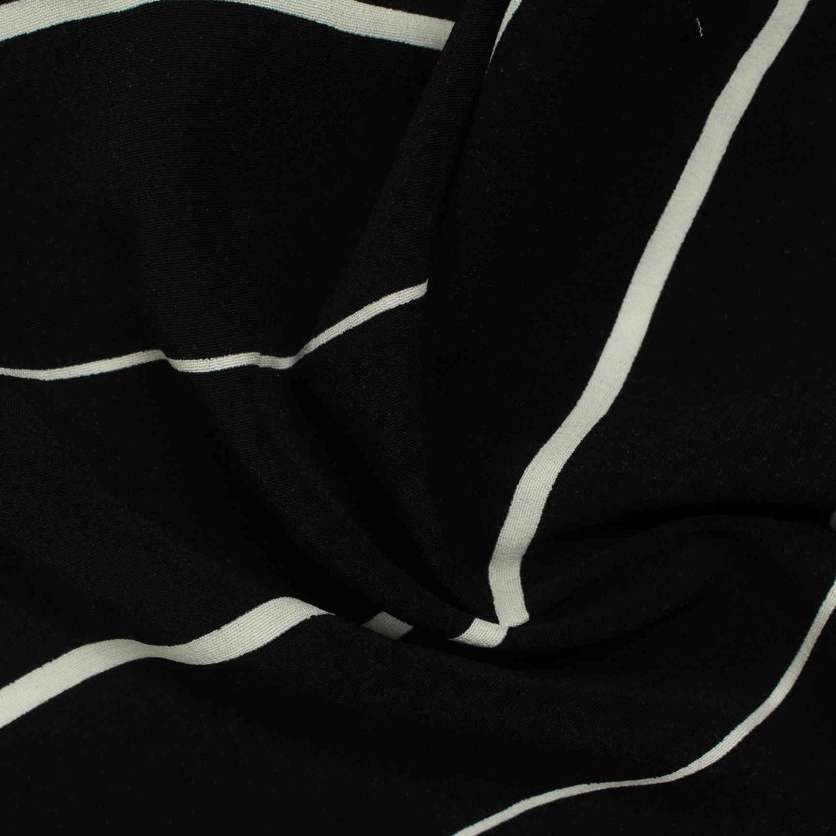 Black Stripes Woven, Viscose