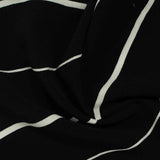Black Stripes Woven, Viscose