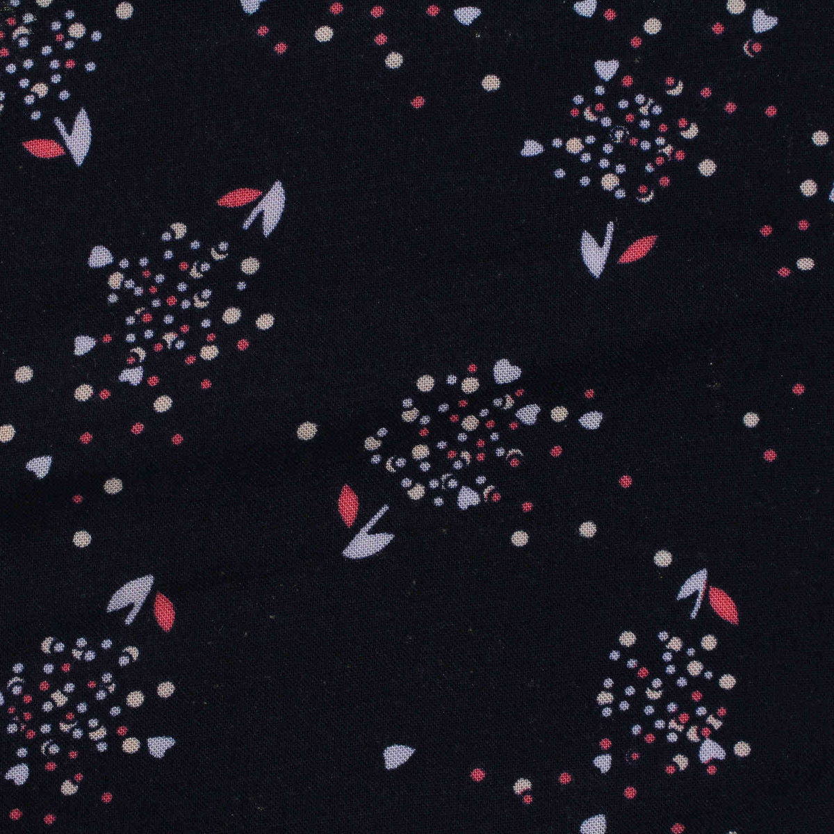 Cream Small-Floral Woven, Viscose