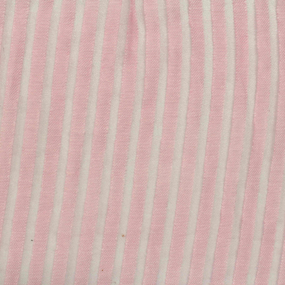 Pink Vertical-Stripe Knit, Cotton-Poly