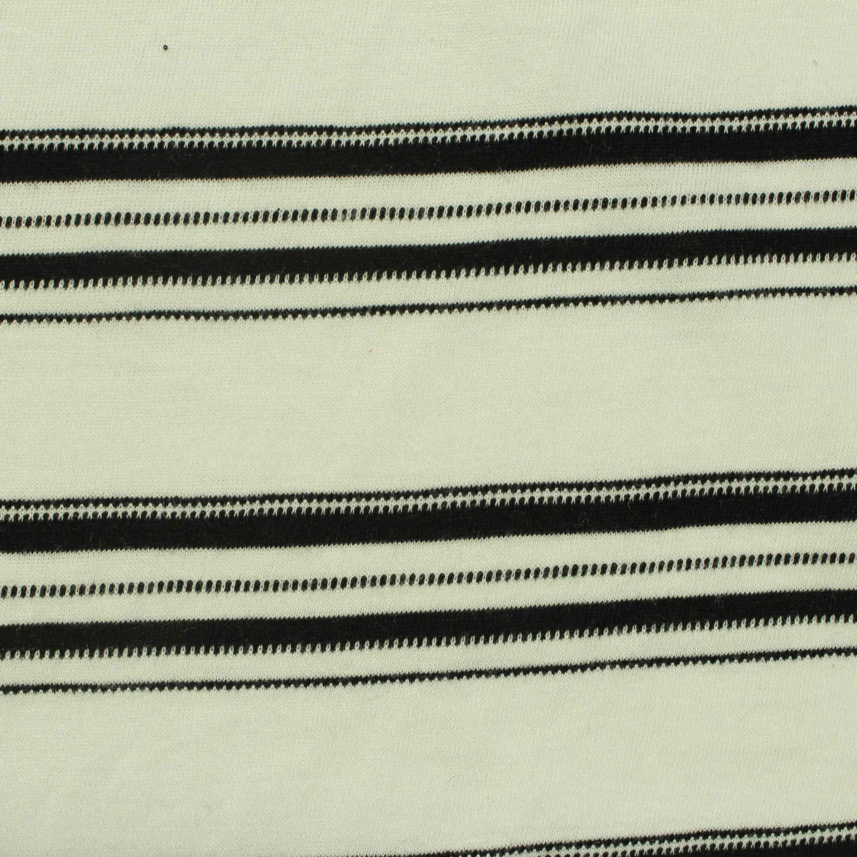 Black Horizontal-Stripe Jacquard, Poly-Viscose, 155 gsm