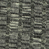 Black Marled-Stripe Rib Knit, Viscose-Poly — texture