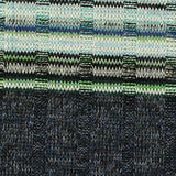 Dark Blue Horizontal-Stripe Rib Knit, Poly-Viscose — texture