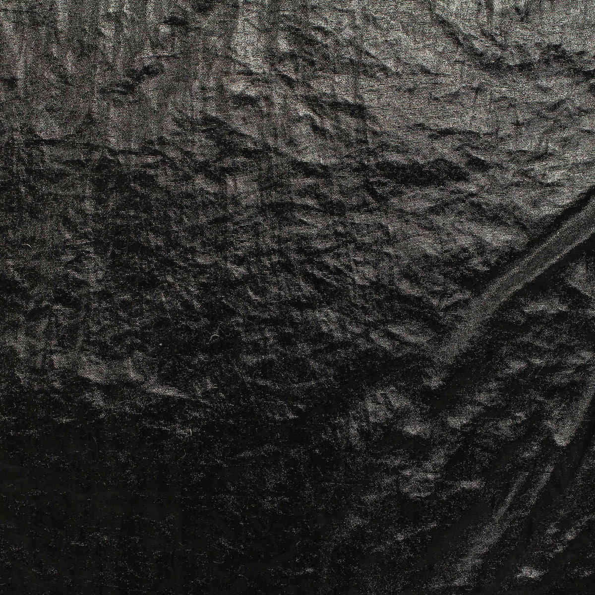 100% Nylon Plissé Fabric, 146 cm — Black, ref EF-203882