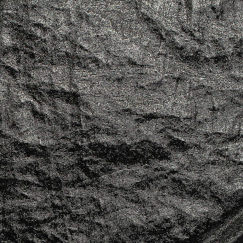 100% Nylon Plissé Fabric, 146 cm — Black, ref EF-203882