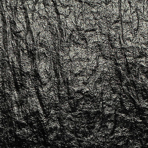 100% Nylon Plissé Fabric, 146 cm — Black, ref EF-203909