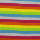 Multicolor Horizontal-Stripe Rib Knit, Poly-Cotton