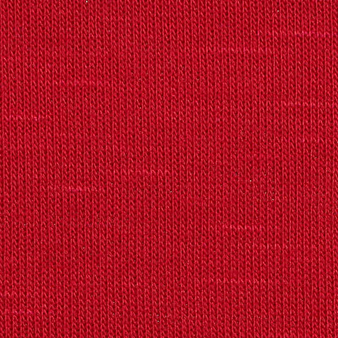 Slub Polyester Viscose Stretch Knit Fabric, 180 gsm, 150 cm — Red