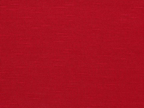 Slub Polyester Viscose Stretch Knit Fabric, 180 gsm, 150 cm — Red