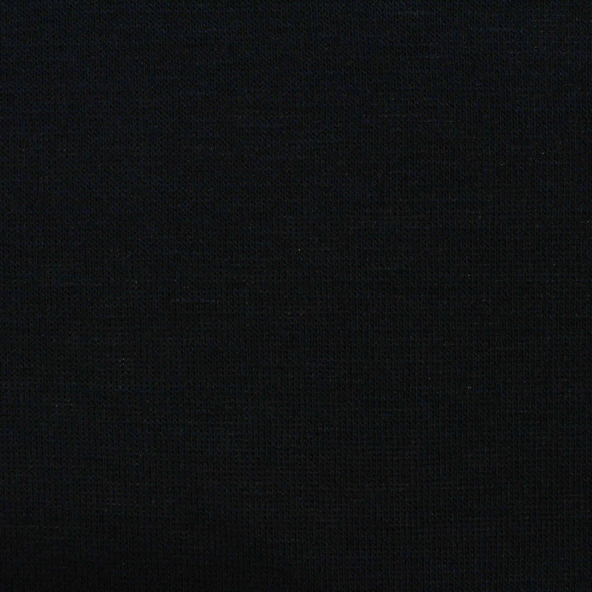 Slub Polyester Viscose Stretch Knit Fabric, 186 gsm, 150 cm — Black
