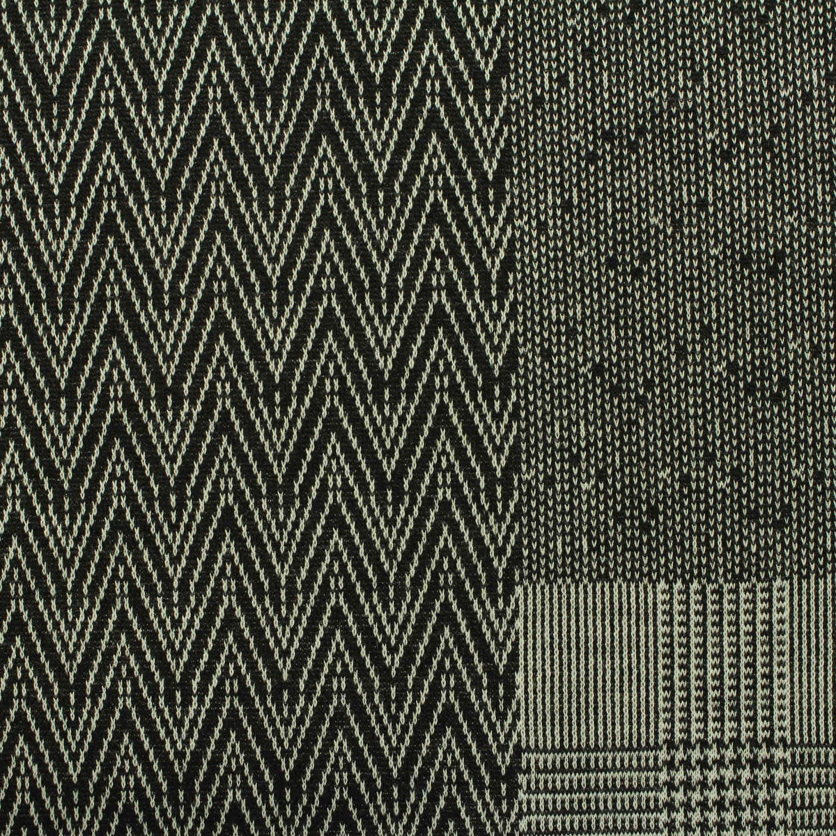 Black Chevron Jacquard, Polyester, 270 gsm