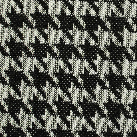Black Houndstooth Jacquard, Polyester, 230 gsm, 160 cm, ref EF-204094