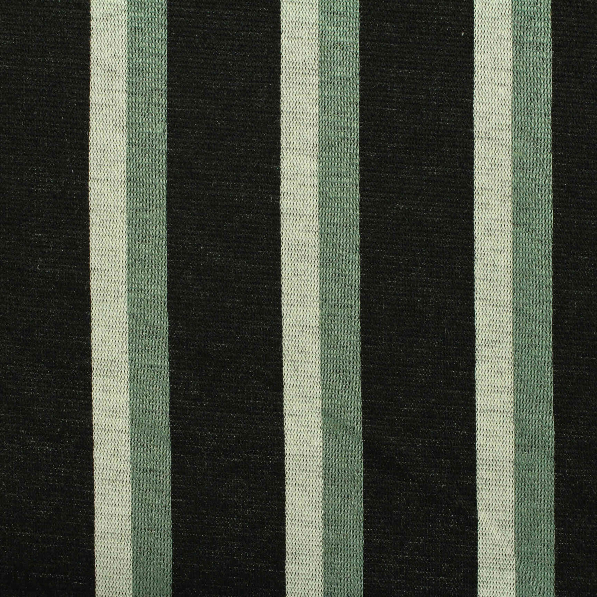 Black Vertical-Stripe Jacquard, Polyester, 270 gsm