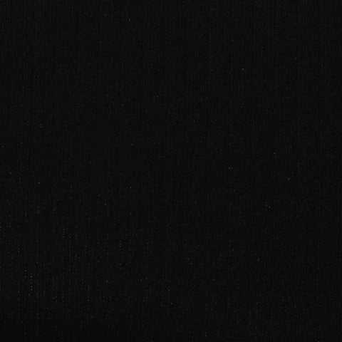 Polyester Stretch Knit Fabric, 182 gsm, 155 cm — Black