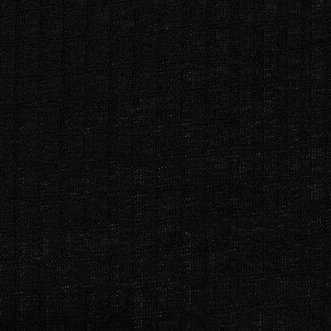 100% Polyester Knit Fabric, 220 gsm, 155 cm — Black