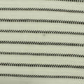 Black Horizontal-Stripe Knit, Polyester, 134 gsm