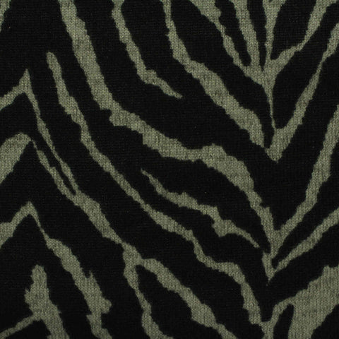 Black Zebra Knit, Polyester, 167 gsm