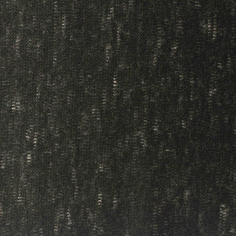 Dark Grey Marl Rib Knit, Cotton-Acrylic