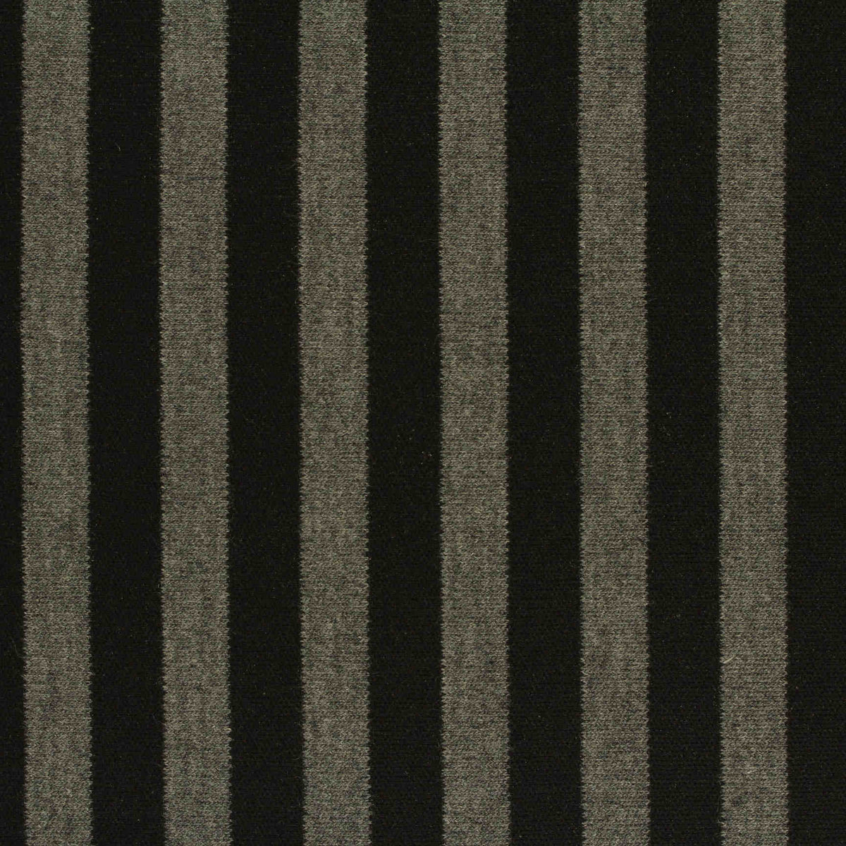 Black Stripes Interlock Knit, Poly-Viscose, 195 gsm