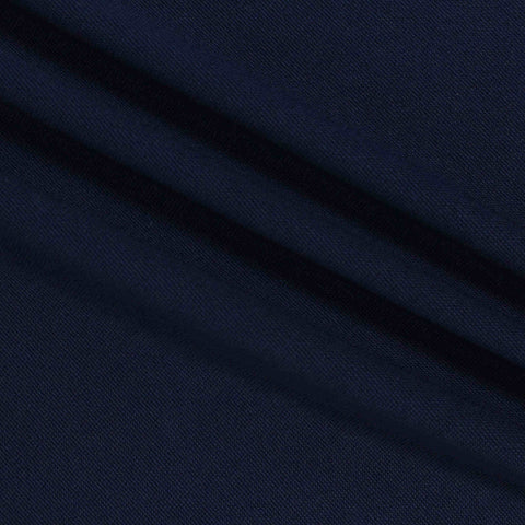 Polyester Stretch Rib Knit Fabric, 270 gsm — Navy