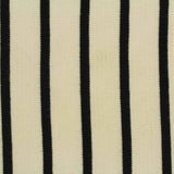 Black Vertical-Stripe Jersey Knit, Cotton-Poly