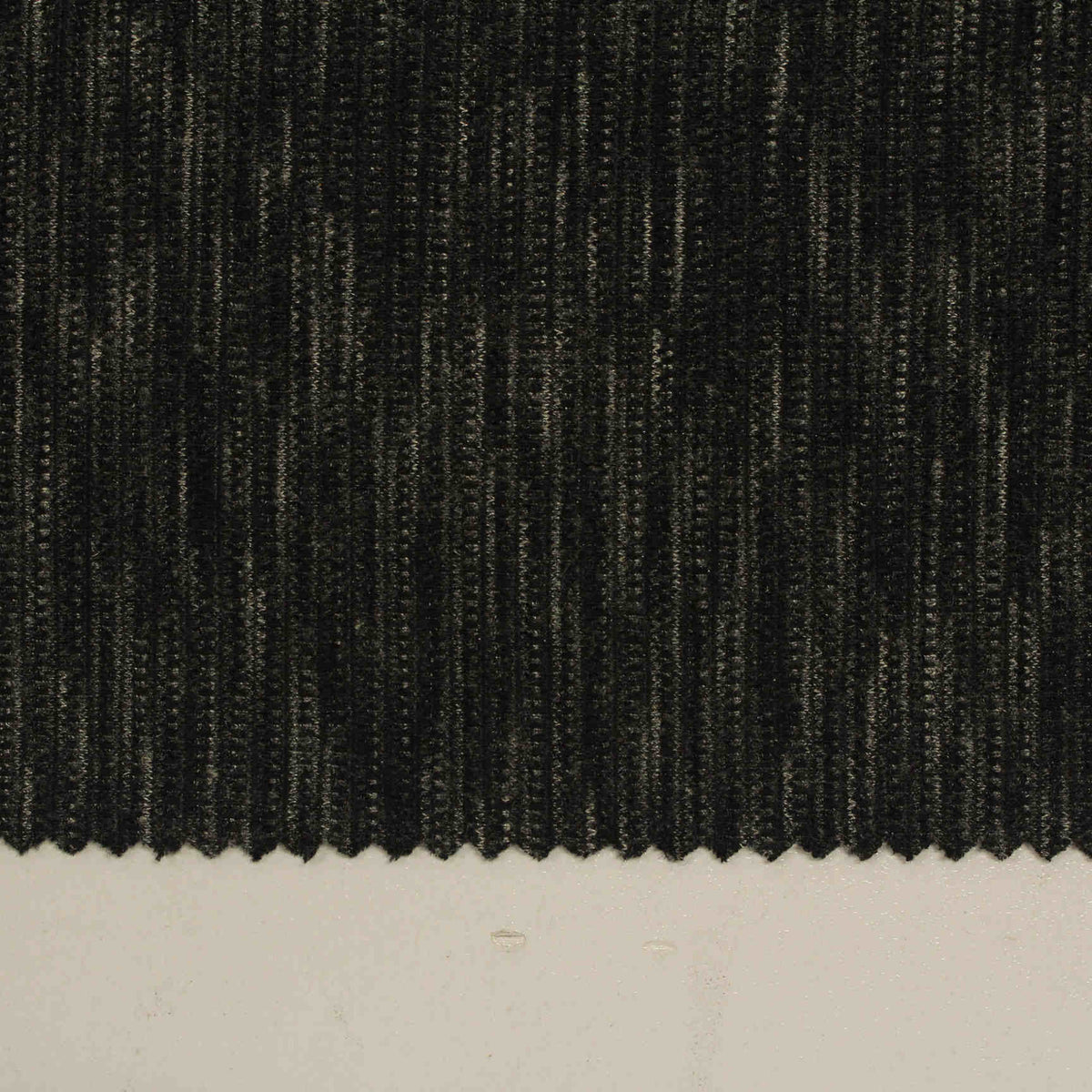 Polyester Chunky Knit Fabric, 190 gsm, 165 cm — Black