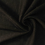 Black Marl Jersey Knit, Viscose-Poly
