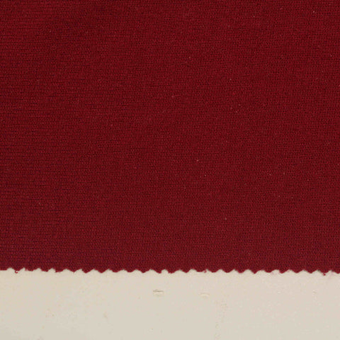 Brushed Polyester Stretch Chunky Knit Fabric, 195 gsm, 143 cm — Red