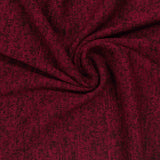 Deep Red Marl Chunky Knit, Viscose-Poly