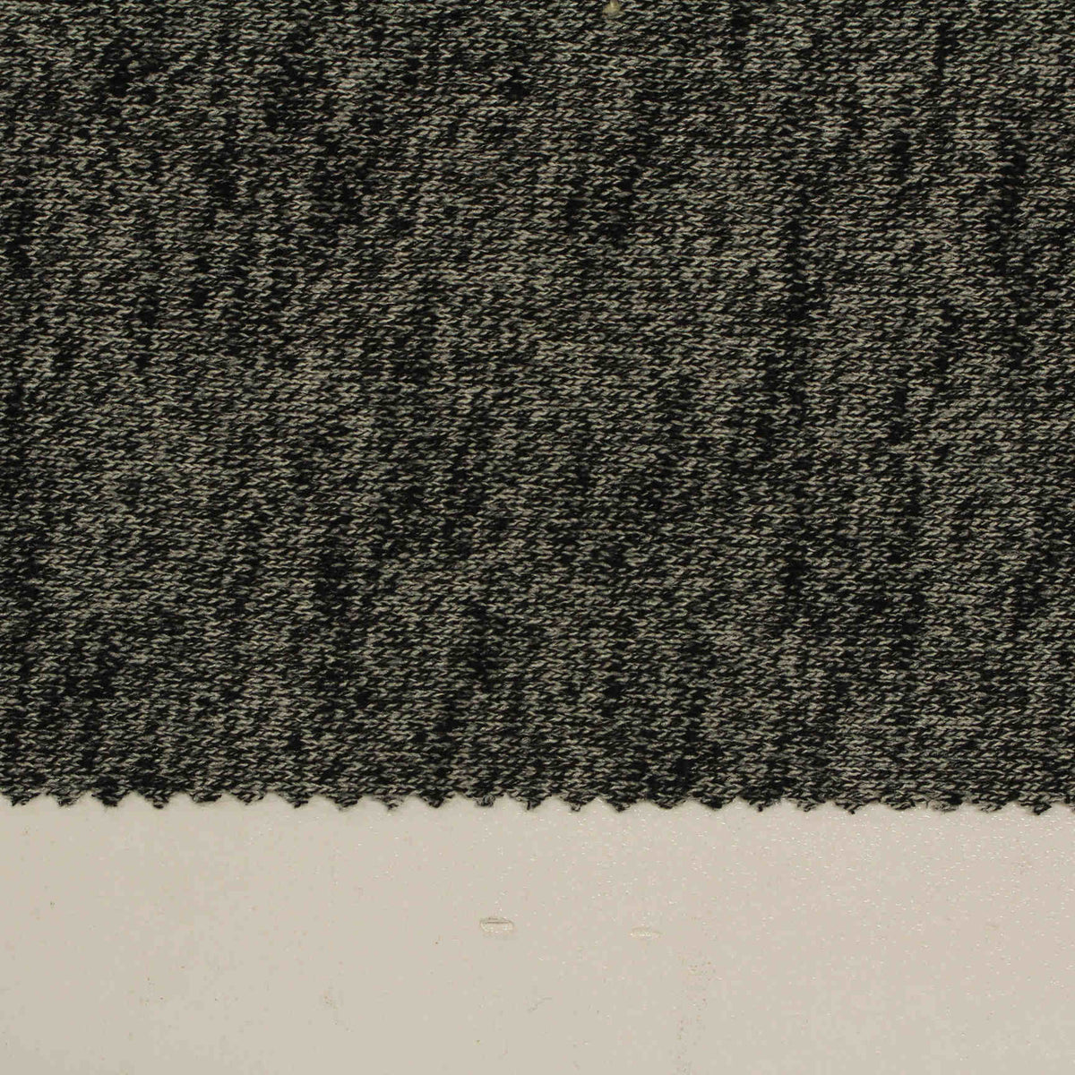 Black Marl Chunky Knit, Viscose-Poly, 177 gsm, 155 cm