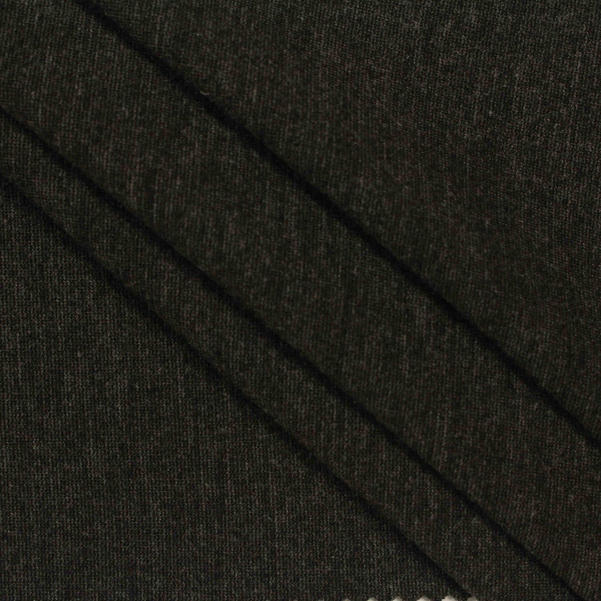 Viscose Nylon Stretch Ponte Knit Fabric, 385 gsm, 160 cm — Black