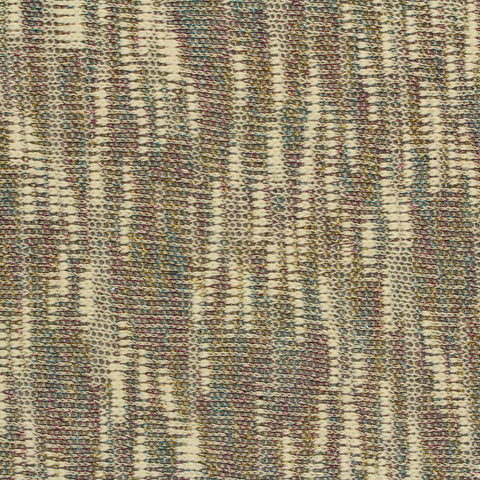 Cream Vertical-Stripe Rib Knit, Cotton-Poly, 300 gsm