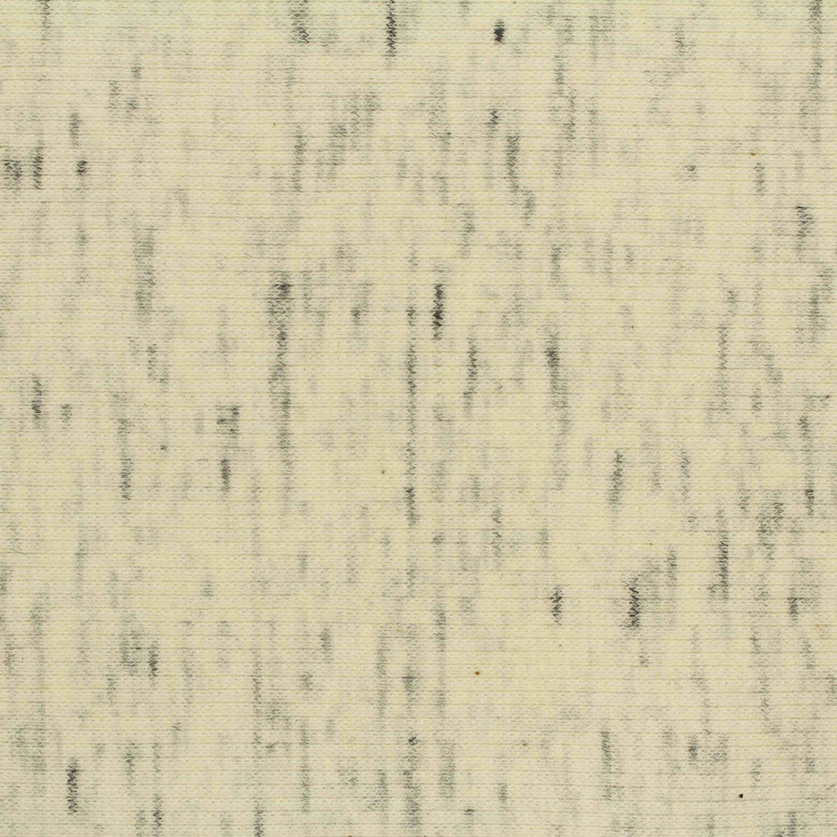 Cream Marl Rib Knit, Cotton-Poly, 240 gsm