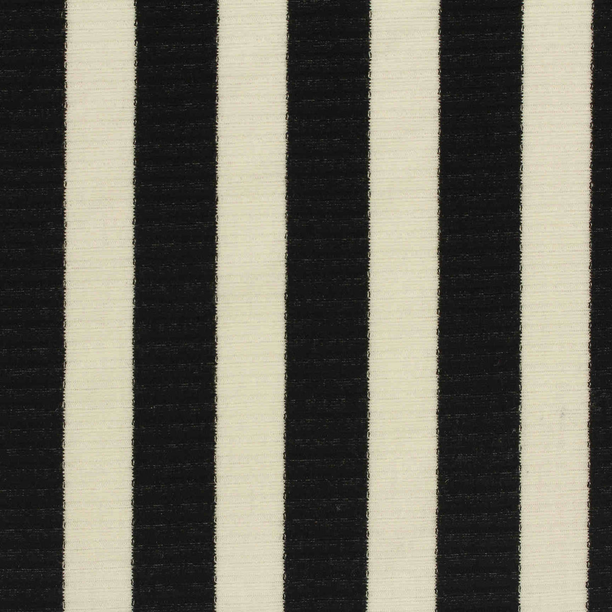 Black Vertical-Stripe Rib Knit, Viscose-Poly, 175 gsm