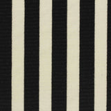 Black Vertical-Stripe Rib Knit, Viscose-Poly