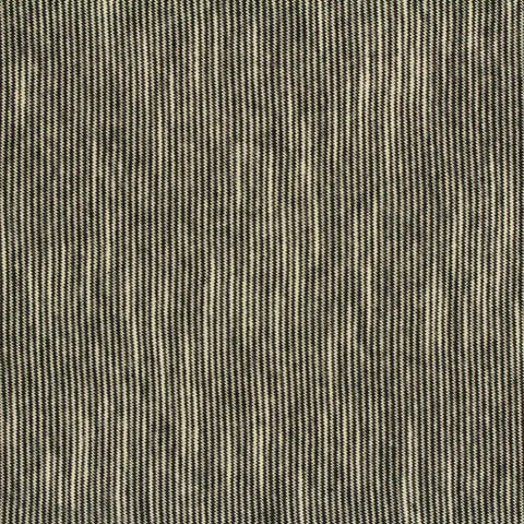 Black Vertical-Stripe Jersey Knit, Cotton, 128 gsm