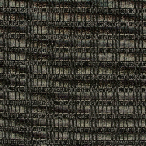 Black Squares Rib Knit, Poly-Viscose