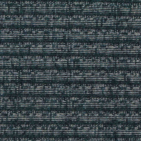 Dark Blue Horizontal-Stripe Rib Knit, Poly-Cotton