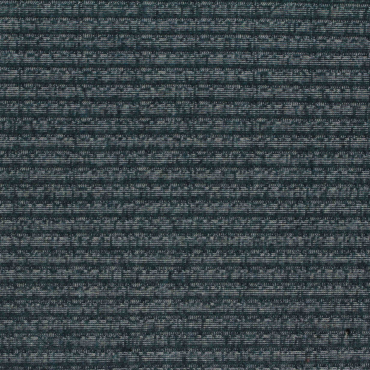 Dark Blue Horizontal-Stripe Rib Knit, Poly-Cotton