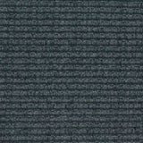 Dark Blue Horizontal-Stripe Rib Knit, Poly-Cotton