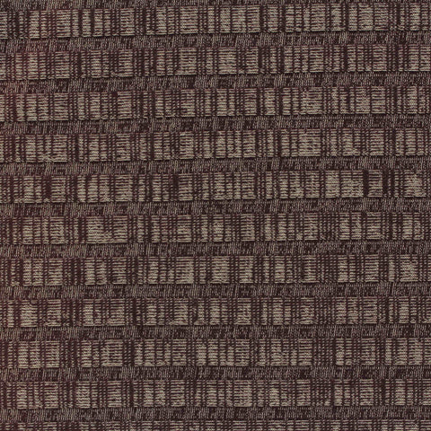 Dark Brown Bands Rib Knit, Cotton-Poly