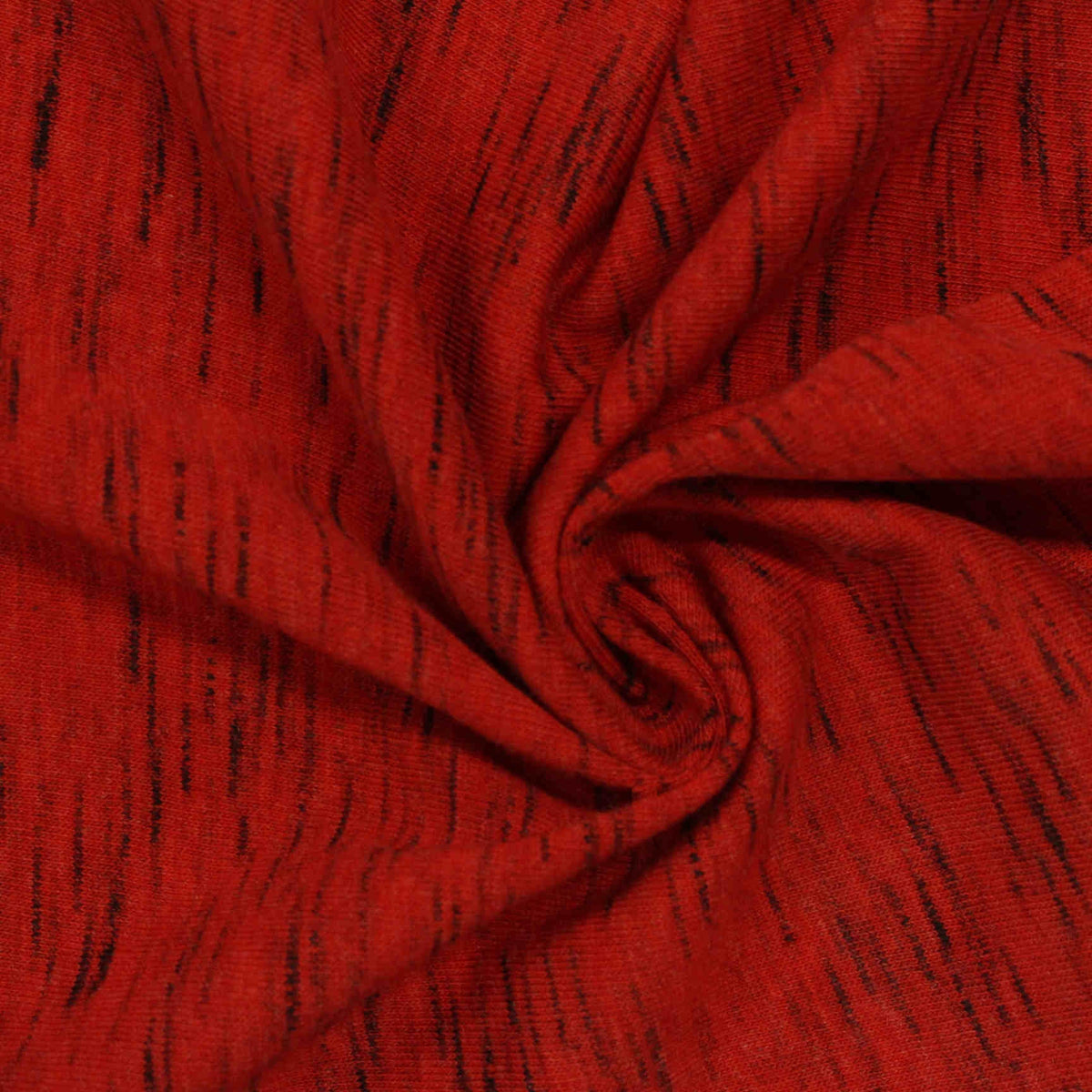 Red Marl Jersey Knit, Cotton, 180 gsm
