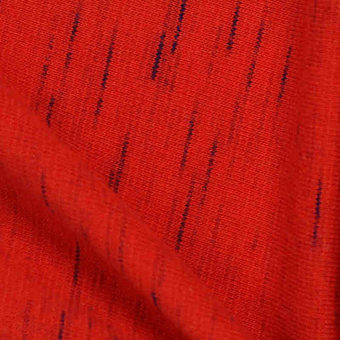 Red Marl Jersey Knit, Cotton-Poly, 120 gsm