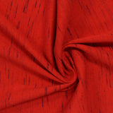 Red Marl Jersey Knit, Cotton-Poly