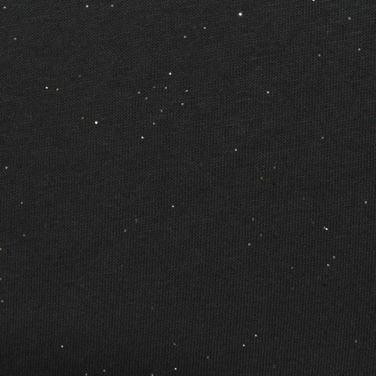 Cotton Polyester French Terry Fabric, 245 gsm, 160 cm — Black